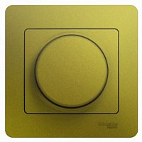 SCHNEIDER ELECTRIC GLOSSA Светорегулятор  (диммер) поворотный 300Вт в сборе фисташковый (GSL001034)