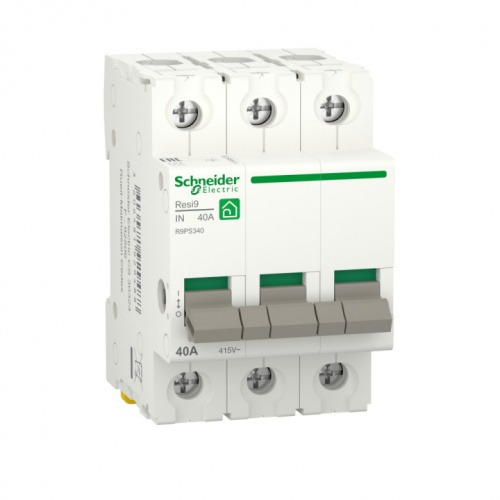 SCHNEIDER ELECTRIC RESI9 ВЫКЛЮЧАТЕЛЬ НАГРУЗКИ 40А 3P (R9PS340)