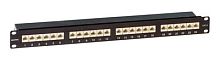 DKC Патч-панель экранированная 19дюймов 1U CAT6 RJ45 LSA 24 порта (RN6PPF241BK)