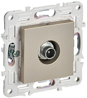 IEK SKANDY Розетка TV проходная SK-A17Sh шампань  (SK-A10-P-K37)