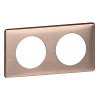 LEGRAND Рамка, двухпостовая, медь (068992 )