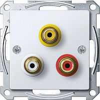 SCHNEIDER ELECTRIC Механизм аудио/видео розетки белый (MTN4351-0325)
