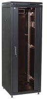 Шкаф сетевой 19дюйм ITK LINEA N 38U 600х800 мм стеклянная передняя дверь, задняя металлическая черн
