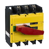 SCHNEIDER ELECTRIC Выключатель-разъединитель INS630 3п красная рукоятка/желтая панель (31134)