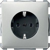 SCHNEIDER ELECTRIC Механизм розетки Schuko с винтовыми зажимами стальной (MTN2401-4146 )