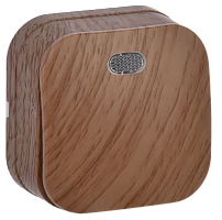 IEK GLORY Выключатель одноклавишный наружный дуб с индикацией (EVH11-K24-10)