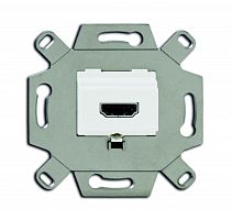 ABB Механизм HDMI-розетки/разъема HDMI-type A Full HD 20п альпийский белый  (0261/32-500)  (2CKA000230A0431)