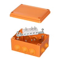 DKC Коробка пластиковая FS с кабельными вводами и клеммниками  IP56 150х110х70мм  5р  450V 30A 16мм.кв (FSB21516)