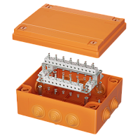 DKC Коробка пластиковая FS с кабельными вводами иклеммниками,IP55,240х190х90мм, 40р, 450V,6A,4мм.кв (FSB414004)