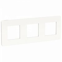 SCHNEIDER ELECTRIC Рамка UNICA STUDIO трехпостовая белый/белый (NU280618)