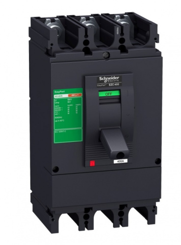 SCHNEIDER ELECTRIC Выключатель автоматический трехполюсный EZC400 50КА/415В 400А 3Т (EZC400H3400N)