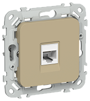 FLITE Розетка компьютерная RJ45 категория 6 UTP  хаки (FI-K12-2-K59)