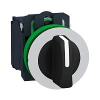 SCHNEIDER ELECTRIC Переключатель 22мм, 3 позиции, заподлицо, 2НО, пластик C1 (XB5FD33C1)