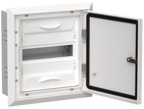 TITAN 5 Корпус металлический ЩРв-12 (1х12) 380х365х130мм IP31 белый (одна дверь) IEK