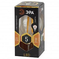 ЭРА Лампа светодиодная филаментная F-LED P45-5W-827-E14  (филамент, шар, 5Вт, тепл, E14  (10/100/3000) ЭР (Б0043437) ЭРА Лампа светодиодная филаментная F-LED P45-5W-827-E14  (филамент, шар, 5Вт, тепл, E14  (10/100/3000) ЭР (Б0043437)