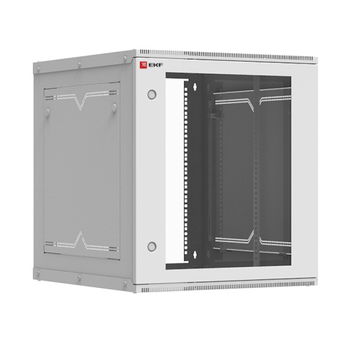 EKF Шкаф телекоммуникационный настенный разборный 12U  (600х650) дверь стекло, Astra A серия  Basic (ITB12G650D)