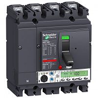 SCHNEIDER ELECTRIC Выключатель автоматический 100А 25кА NSX100B MICROLOGIC5.2A4П4Т электронный расцепитель (LV429875)