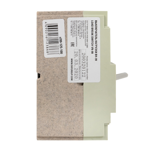 EKF Выключатель нагрузки ВН-99 125/100А 3P (sl99-125-100) фото 3