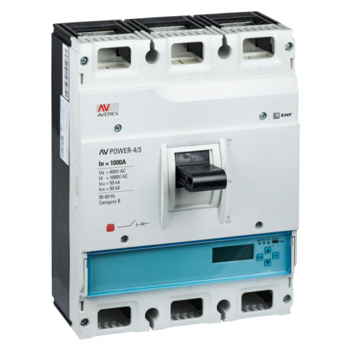 EKF Выключатель автоматический AV POWER-4/3 1000А 50кА ETU6.0 (mccb-43-1000-6.0-av) EKF Выключатель автоматический AV POWER-4/3 1000А 50кА ETU6.0 (mccb-43-1000-6.0-av)