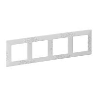 LEGRAND Valena LIFE Рамка 4 поста Эл грей универсальная (754124 )