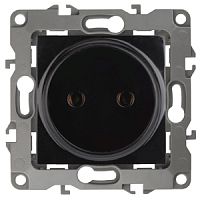 ЭРА Розетка 2P, 16A-250В, , чёрный, 12-2105-06 (Б0018259)