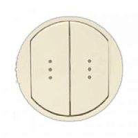 LEGRAND Celiane Центральная плата для выключателя двухклавишного с подсветкой бежевая (66211 )