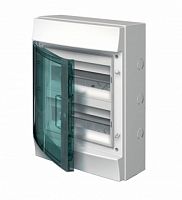 ABB Щит распределительный навесной ЩРн-П-24 пластиковый прозрачная дверь IP65 серый GWT 750 градусов Mi (1SL1214A00)