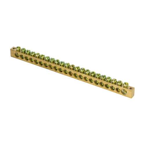 EKF Шина PEN ноль-земля 6х9мм 22 отверстия латунь крепеж по краям PROxima (sn0-63-22-k)