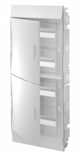 ABB Щит распределительный встраиваемый ЩРв-п Mistral41 48М пластиковый непрозрачная дверь с клеммами (1SLM004101A1108)