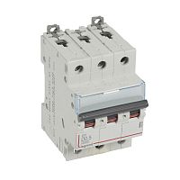LEGRAND Выключатель автоматический трехполюсный 0.5А D DX3 6kA/10kA (408080 )