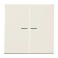 JUNG Клавиша 2-я для выключателей и кнопок  с окошком для подсветки. Серия LS990  Материал- дуропласт  Ц (LS995KO5)