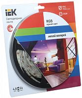 IEK Лента светодиодная LEDх54/м 5м 4.8w/m 12в IP65 RGB eco (LSR1-3-054-65-1-05)