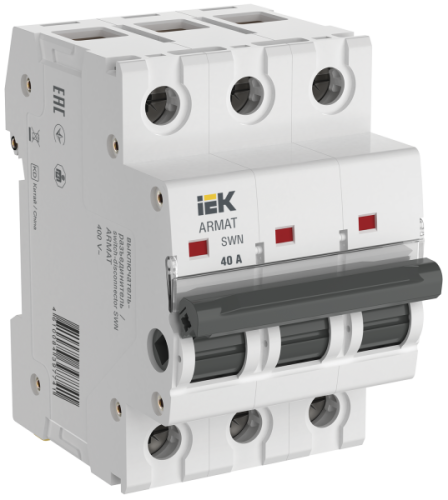 IEK ARMAT Выключатель нагрузки SWN 3P 40А (AR-SWN-3-040)