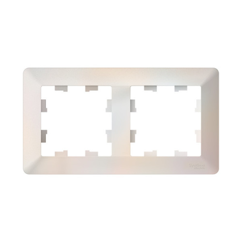 ATLASDESIGN AIR 2-постовая РАМКА, ЖЕМЧУГ (ATN220402) фото 2