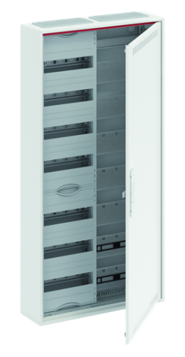 ABB Шкаф 84М навесной с медиапанелями IP30, 1100x550x160 между DIN-рейками 125 мм и самозажимными клеммами N/PE и дверью с вент. отверстиями ComfortLine   (CA27VML)  (2CPX052214R9999)