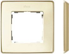 SIMON Рамка 1 пост слоновая кость/основание шампань (8201610-248)