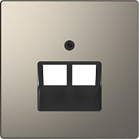 SCHNEIDER ELECTRIC Накладка центральная D-Life для розетки двойной RJ45 никель SD (MTN4522-6050)