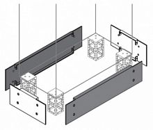 ABB Фланец цоколя 200х400мм  (2 шт)  (ZN4002)