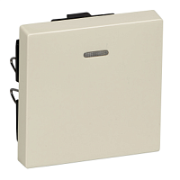 SCHNEIDER ELECTRIC Клавиша с окошком для светоиндикатора бежевый (MTN436044)