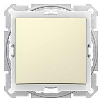 SCHNEIDER ELECTRIC Sedna Переключатель одноклавишный проходной IP44 в рамку бежевый схема 7 (SDN0500347)