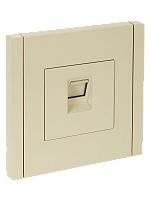 IEK FORTE&PIANO Розетка компьютерная RJ45 кат.6 FP431 ваниль  (FP-K10-2-K10)