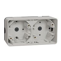 SCHNEIDER ELECTRIC Бокс двухпостовый MUREVA S для накладного монтажа, белый, IP55 (MUR39914)