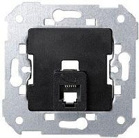 SIMON Розетка телефонная RJ-12, S82,82N,88, механизм, чёрный (75481-32)
