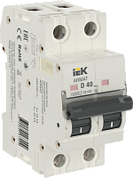 IEK ARMAT Выключатель автоматический двухполюсный D 40А M10N (AR-M10N-2-D040)