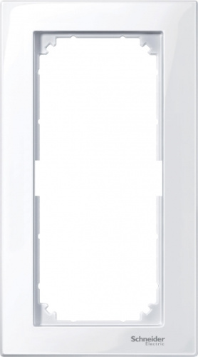 SCHNEIDER ELECTRIC Рамка 2 поста M-PLAN без перегородки белый (MTN515825)