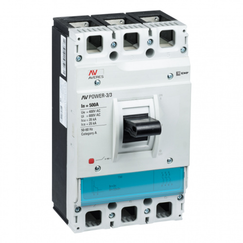 EKF Выключатель автоматический AV POWER-3/3 500А 35кА TR (mccb-33-500-TR-av) EKF Выключатель автоматический AV POWER-3/3 500А 35кА TR (mccb-33-500-TR-av)