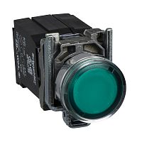 SCHNEIDER ELECTRIC Кнопка зеленая с подсветкой 120В XB4BW3335 (XB4BW3335)