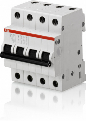 ABB Выключатель автоматический четырехполюсный 20А С SH204L 4.5кА (2CDS244001R0204)