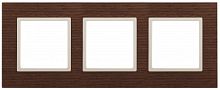ЭРА Рамка на 3 поста, дерево,  Elegance, дуб+сл.кость, 14-5303-09 (Б0034580)