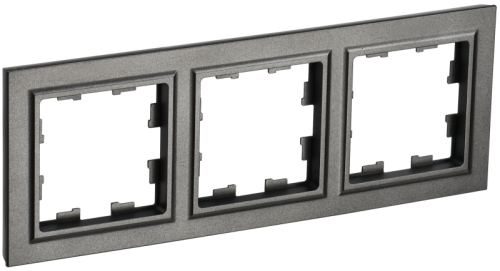 BRITE Рамка 3 поста РУ-3-БрТБ темная бронза (BR-M32-K45)